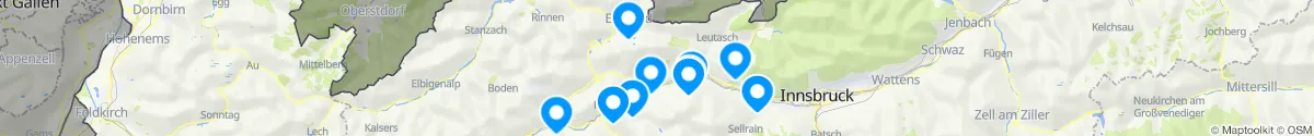 Kartenansicht für Apotheken-Notdienste in der Nähe von Wildermieming (Innsbruck  (Land), Tirol)
